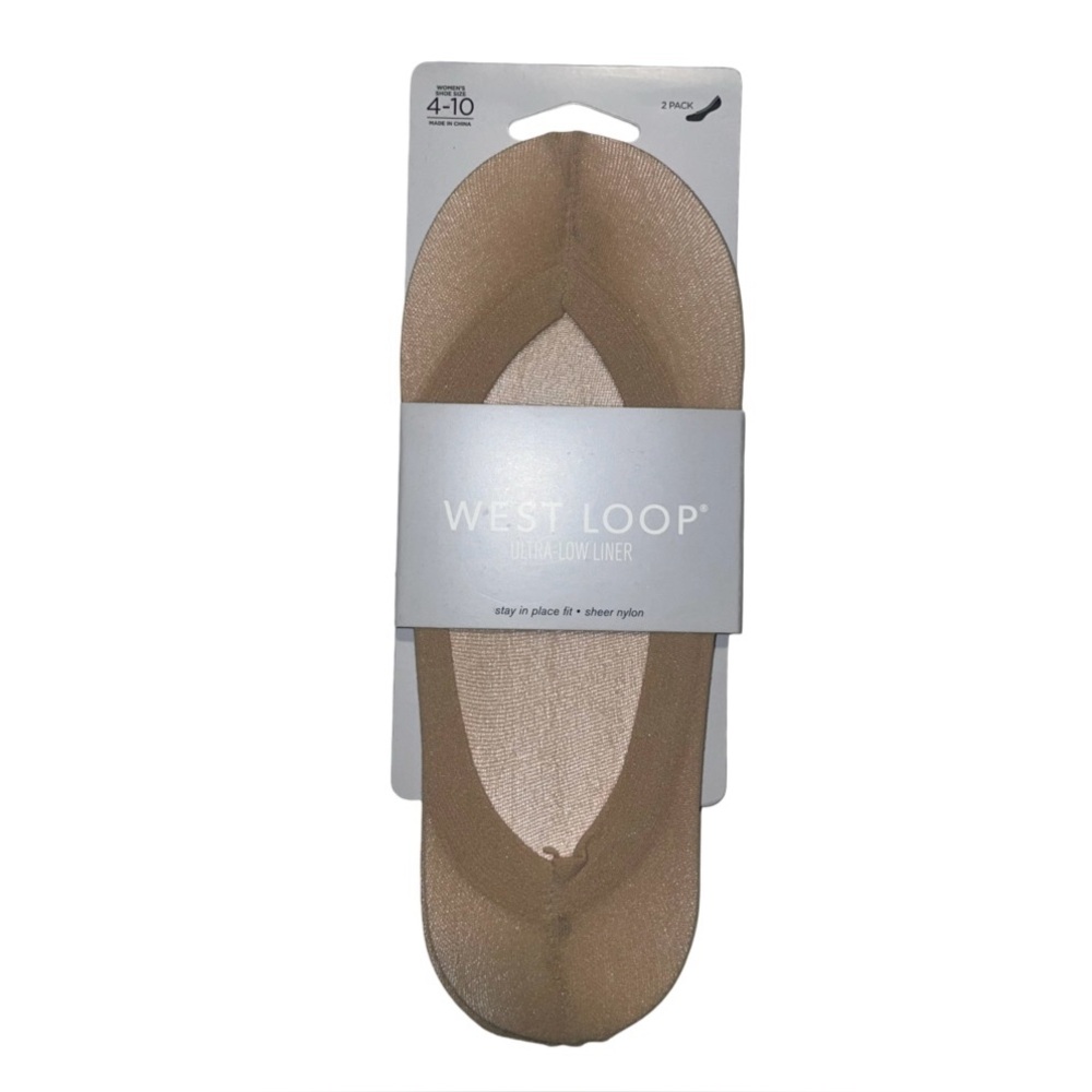 West Loop Sheer Tan No-Show Liner socks 🥳
